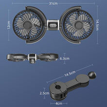Load image into Gallery viewer, Car Brushless Motor Rear Headrest USB Double Head Fan