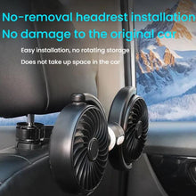 Load image into Gallery viewer, Car Brushless Motor Rear Headrest USB Double Head Fan