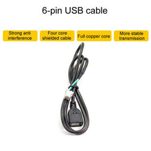Load image into Gallery viewer, Palminfo Android Navigation Cable 7-Heads Audio Cable 16 Pin Power Cord GPS Antenna 4 Pin 6 Pin USB Cable Rear View Line, 6pcs / Set