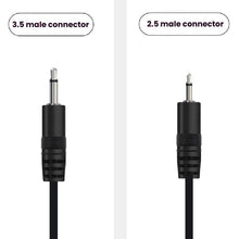 Load image into Gallery viewer, Mono Cable 2Pin AUX Single Head Cable Speaker Audio Power Cord Audio Cord, Length: 25cm, 2.5mm Male, 2.5mm Female, 3.5mm Male, 3.5mm Female