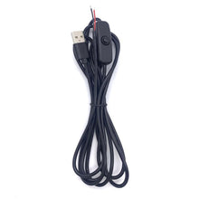 Load image into Gallery viewer, 2Pin USB Power Cable 501 ON Off Control Button Cable LED Fill Light Strip Plant Light Power Cord