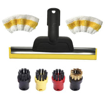Load image into Gallery viewer, For Karcher SC2 / SC3 / SC4 / SC5 / CTK10 / CTK20 Steam Cleaner Glass Mirror Cleaning Nozzle Wiper Accessories 2.863-025.0, 1 Scraper+2 Covers, 1 Scraper+2 Covers+4 Brushes, Single Scraper