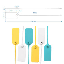Load image into Gallery viewer, 50pcs /Pack Tags Shoes Bags Anti-theft Tags Anti-switching Buckle Tie Disposable Plastic Anti-counterfeit Security Seals