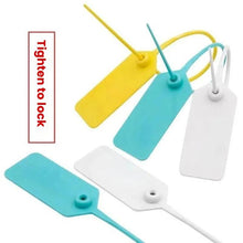 Load image into Gallery viewer, 50pcs /Pack Tags Shoes Bags Anti-theft Tags Anti-switching Buckle Tie Disposable Plastic Anti-counterfeit Security Seals