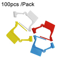 Load image into Gallery viewer, 100pcs /Pack Disposable Plastic Seals Bags Anti-theft Padlock Aviation Marking Seal Label Tags Packaging Ties