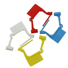 Load image into Gallery viewer, 100pcs /Pack Disposable Plastic Seals Bags Anti-theft Padlock Aviation Marking Seal Label Tags Packaging Ties