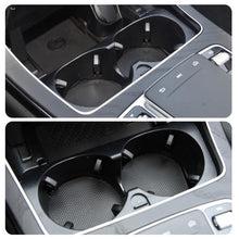 Load image into Gallery viewer, For Mercedes-Benz C-Class W205 / GLC W253 / E-Class W213 Center Console Beverage Cup Holder 2056802391, Black, Black Carbon Fiber, Red Carbon Fiber