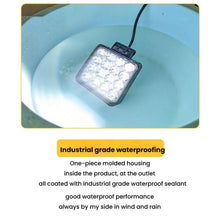 Load image into Gallery viewer, DC 12V-80V Forklift LED High Brightness Front Working Headlight, 4 Inches 9 Beads, 4 Inches 16 Beads
