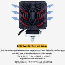 Load image into Gallery viewer, DC 12V-80V Forklift LED High Brightness Front Working Headlight, 4 Inches 9 Beads, 4 Inches 16 Beads