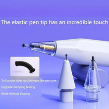 Load image into Gallery viewer, For Apple Pencil 2 / 1 Elastic Tip Soft Probe Silent Replacement Nib, 4B White, 4B Transparent, 2B White, 2B Transparent, HB White, HB Transparent