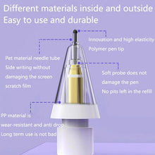 Load image into Gallery viewer, For Apple Pencil 2 / 1 Elastic Tip Soft Probe Silent Replacement Nib, 4B White, 4B Transparent, 2B White, 2B Transparent, HB White, HB Transparent