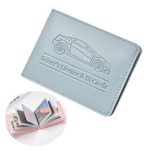 Load image into Gallery viewer, Multi-card Driver License Card Holder Women Driving License Leather Protective Case ID Credit Card Bag, 2 Card Slot, 4 Card Slot, 6 Card Slot, 8 Card Slot, 10 Card Slot
