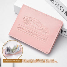 Load image into Gallery viewer, Multi-card Driver License Card Holder Women Driving License Leather Protective Case ID Credit Card Bag, 2 Card Slot, 4 Card Slot, 6 Card Slot, 8 Card Slot, 10 Card Slot