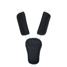 Load image into Gallery viewer, Baby Stroller Seat Belt Shoulder Guard, Black Regular, Black Nylon Patch, Black Crotch Protector, Black Regular 3pcs /Set, Black Nylon 3pcs /Set