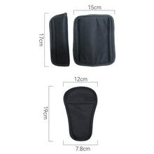 Load image into Gallery viewer, Baby Stroller Seat Belt Shoulder Guard, Black Regular, Black Nylon Patch, Black Crotch Protector, Black Regular 3pcs /Set, Black Nylon 3pcs /Set