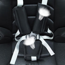 Load image into Gallery viewer, Baby Stroller Seat Belt Shoulder Guard, Black Regular, Black Nylon Patch, Black Crotch Protector, Black Regular 3pcs /Set, Black Nylon 3pcs /Set