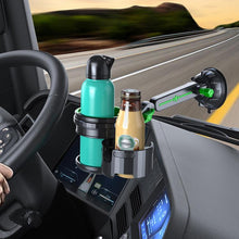 Load image into Gallery viewer, Car Multifunctional Water Cup Holder Auto Large Suction Cup Mounted Drink Rack, Long Rod Gray, Long Rod Green, Short Rod Gray, Short Rod Green