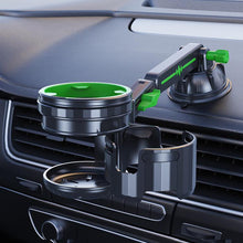 Load image into Gallery viewer, Car Multifunctional Water Cup Holder Auto Large Suction Cup Mounted Drink Rack, Long Rod Gray, Long Rod Green, Short Rod Gray, Short Rod Green