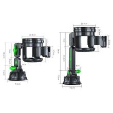 Load image into Gallery viewer, Car Multifunctional Water Cup Holder Auto Large Suction Cup Mounted Drink Rack, Long Rod Gray, Long Rod Green, Short Rod Gray, Short Rod Green
