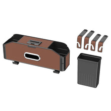 Load image into Gallery viewer, Car Seat Back Multifunctional Storage Box Pouch Phone Holder, Carbon Fiber Pattern, Black Leather, Brown Leather, Beige Leather