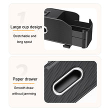 Load image into Gallery viewer, Car Seat Back Multifunctional Storage Box Pouch Phone Holder, Carbon Fiber Pattern, Black Leather, Brown Leather, Beige Leather