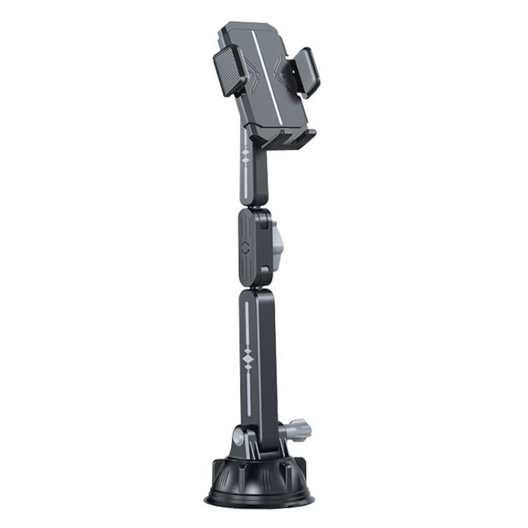 Extended Car Mechanical Arm Telescopic Cell Phone Holder Car Windshield Dashboard Large Suction Cup Navigation Mount