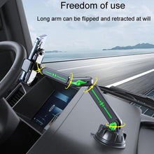 Load image into Gallery viewer, Extended Car Mechanical Arm Telescopic Cell Phone Holder Car Windshield Dashboard Large Suction Cup Navigation Mount