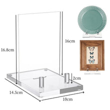 Load image into Gallery viewer, Acrylic Book Picture Frame Plate Stand