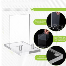 Load image into Gallery viewer, Acrylic Book Picture Frame Plate Stand