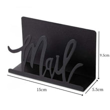 Load image into Gallery viewer, 1pc Metal Mail Letter Storage Rack for Office Desks, 1pc, 2pcs