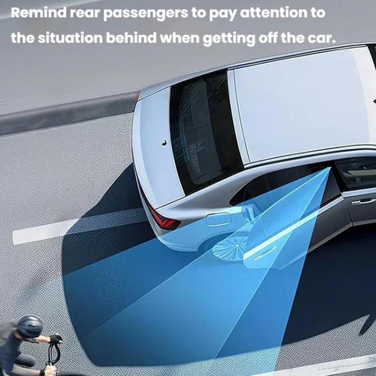 Car Reversing Blind Spot Auxiliary Ultra-clear Reflective Rearview Mirror, Black, Silver