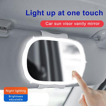 Load image into Gallery viewer, Car Passenger Sun Visor LED Light Makeup Mirror