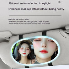 Load image into Gallery viewer, Car Sun Visor LED Touch Light Magnifying Makeup Mirror