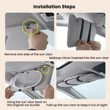 Load image into Gallery viewer, Car Sun Visor LED Touch Light Magnifying Makeup Mirror