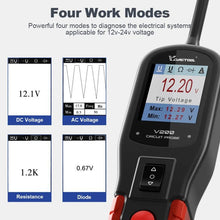 Load image into Gallery viewer, VDIAGTOOL 6-42V Automotive Circuit Tester, V200