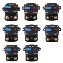 Load image into Gallery viewer, Car Audio Recovery Fuse Switch Current Short Circuit Overload Protection Circuit Breaker, 50A, 60A, 80A, 100A, 150A, 200A, 250A, 300A