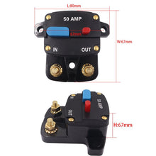 Load image into Gallery viewer, Car Audio Recovery Fuse Switch Current Short Circuit Overload Protection Circuit Breaker, 50A, 60A, 80A, 100A, 150A, 200A, 250A, 300A