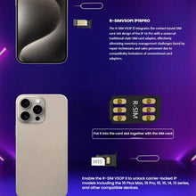Load image into Gallery viewer, R-SIM VSOP 2 SIM Unlock Chip with SED/MEP Mode for iPhone 13-16 Dual SIM Models, VSOP 2