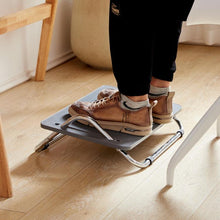 Load image into Gallery viewer, Adjustable Under Desk Foot Rest  for Office Ergonomics, Anti-Cross Leg Design Foot Stool, Metal Tube Black, Metal Tube Gray