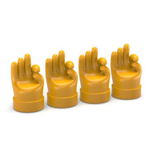 Load image into Gallery viewer, 4pcs /Set Car Gesture Valve Tire Decorative Rubber Cap, Yellow Middle Finger, Black Middle Finger, Yellow OK, Black OK, Yellow Rock, Black Rock, Yellow Yeah, Black Yeah, Yellow Six, Black Six