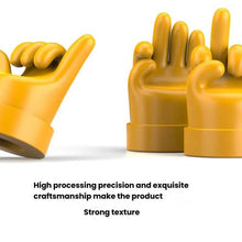 Load image into Gallery viewer, 4pcs /Set Car Gesture Valve Tire Decorative Rubber Cap, Yellow Middle Finger, Black Middle Finger, Yellow OK, Black OK, Yellow Rock, Black Rock, Yellow Yeah, Black Yeah, Yellow Six, Black Six