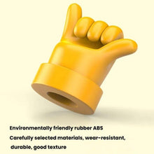 Load image into Gallery viewer, 4pcs /Set Car Gesture Valve Tire Decorative Rubber Cap, Yellow Middle Finger, Black Middle Finger, Yellow OK, Black OK, Yellow Rock, Black Rock, Yellow Yeah, Black Yeah, Yellow Six, Black Six