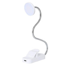 Load image into Gallery viewer, Hose Clip Book Light Night Reading Lamp Adjustable Brightness USB Rechargeable Book Clip Lights