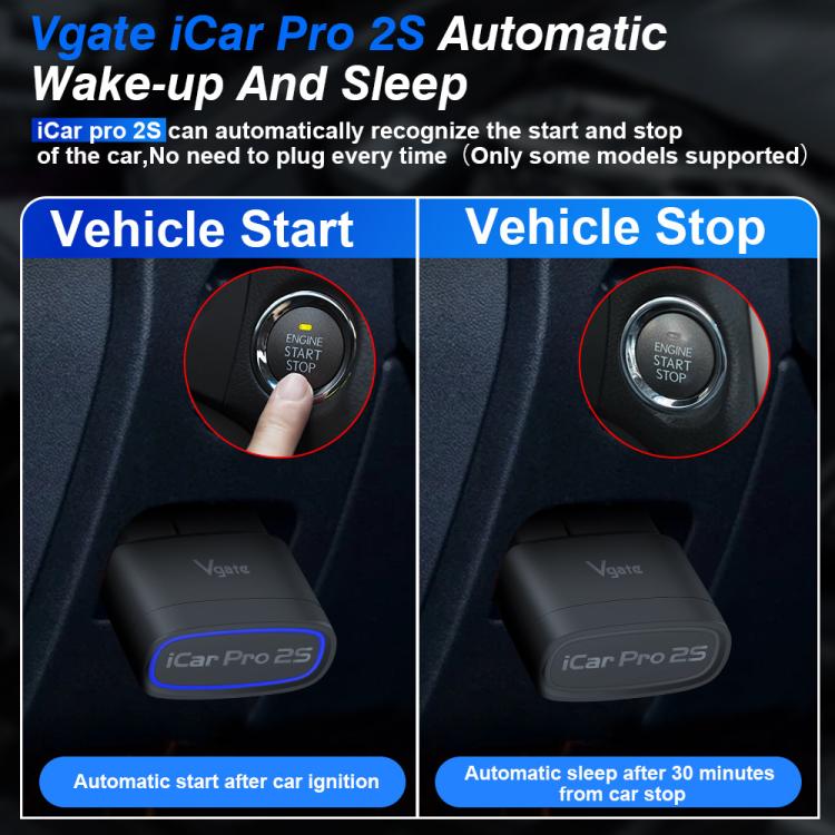 Vgate 3m bps Bluetooth Wireless Wake-up Diagnostic Instrument, Bluetooth 5.3