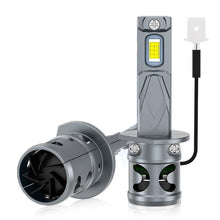 Load image into Gallery viewer, 2pcs Direct Plug Mini LED Car Headlight Bulb With Fan Cooling
