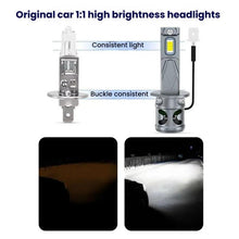 Load image into Gallery viewer, 2pcs Direct Plug Mini LED Car Headlight Bulb With Fan Cooling