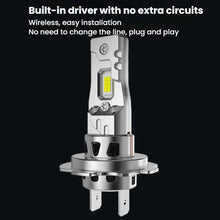 Load image into Gallery viewer, 2pcs 6000K Mini Car Plug-in Integrated LED Headlights, H7