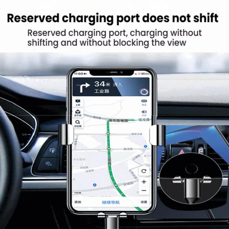 Air Outlet Clip-on Gravity 360-degree Rotating Car Phone Holder, Gray Eagle Beak Clip, Silver Eagle Beak Clip, Gold Eagle Beak Clip, Gray Straight Clip, Silver Straight Clip, Gold Straight Clip