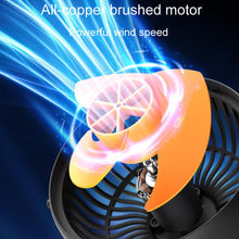 Load image into Gallery viewer, F4505 Car Triple-Head Rotatable Fan Auto 3-Way Folding Fan, USB Port 5V, Cigarette Lighter Port 12V, Cigarette Lighter Port 24V