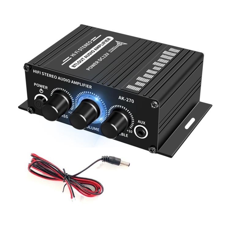 Car Home Stereo Mini Amplifier, AK270, AK270 With DC Line